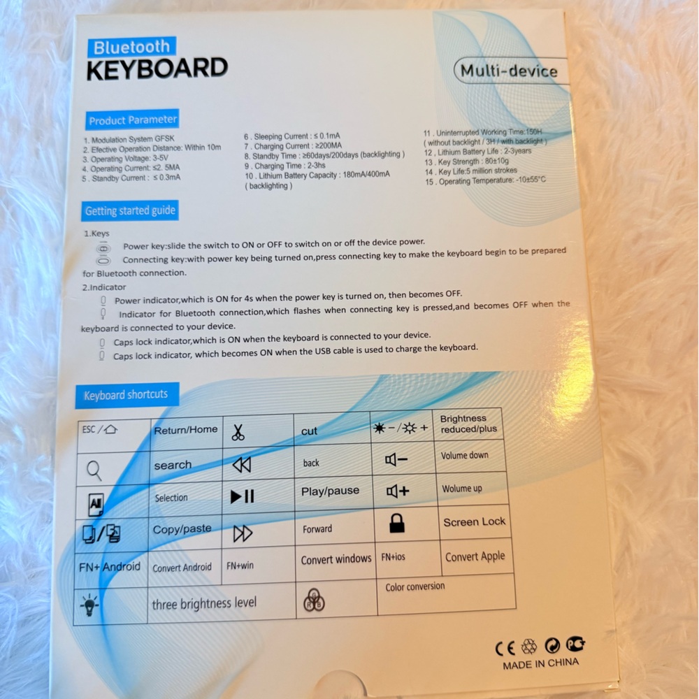 Slim Wireless Keyboard Multi-Device Compatible NIB - Picture 2 of 11